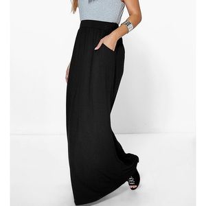 Plus Size Jersey Maxi Skirt